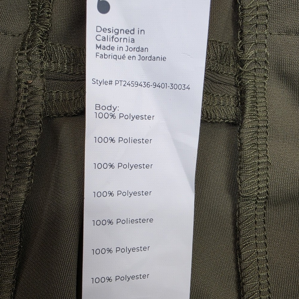 Fabletics Pants Mens 30x34 Olive Green Slim Fit Stretch Workwear Casual Chino - Picture 4 of 12